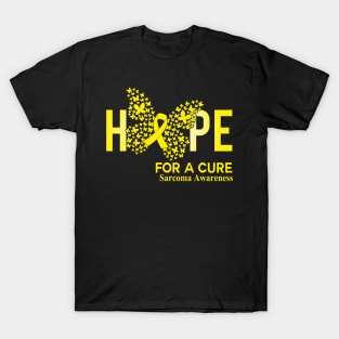 Hope For A Cure Butterfly Gift Sarcoma 2 T-Shirt